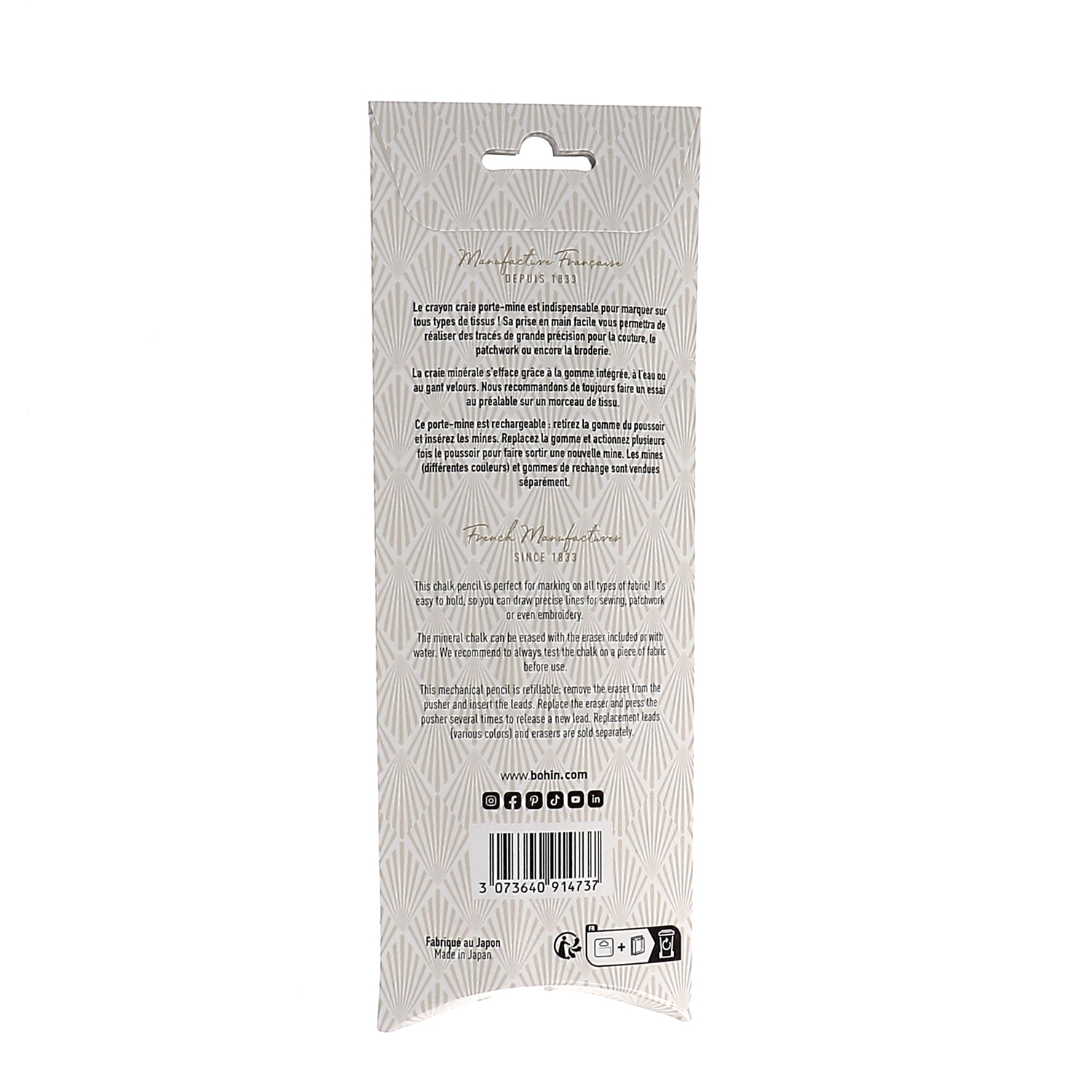 Mechanical chalk pencil + 6 leads