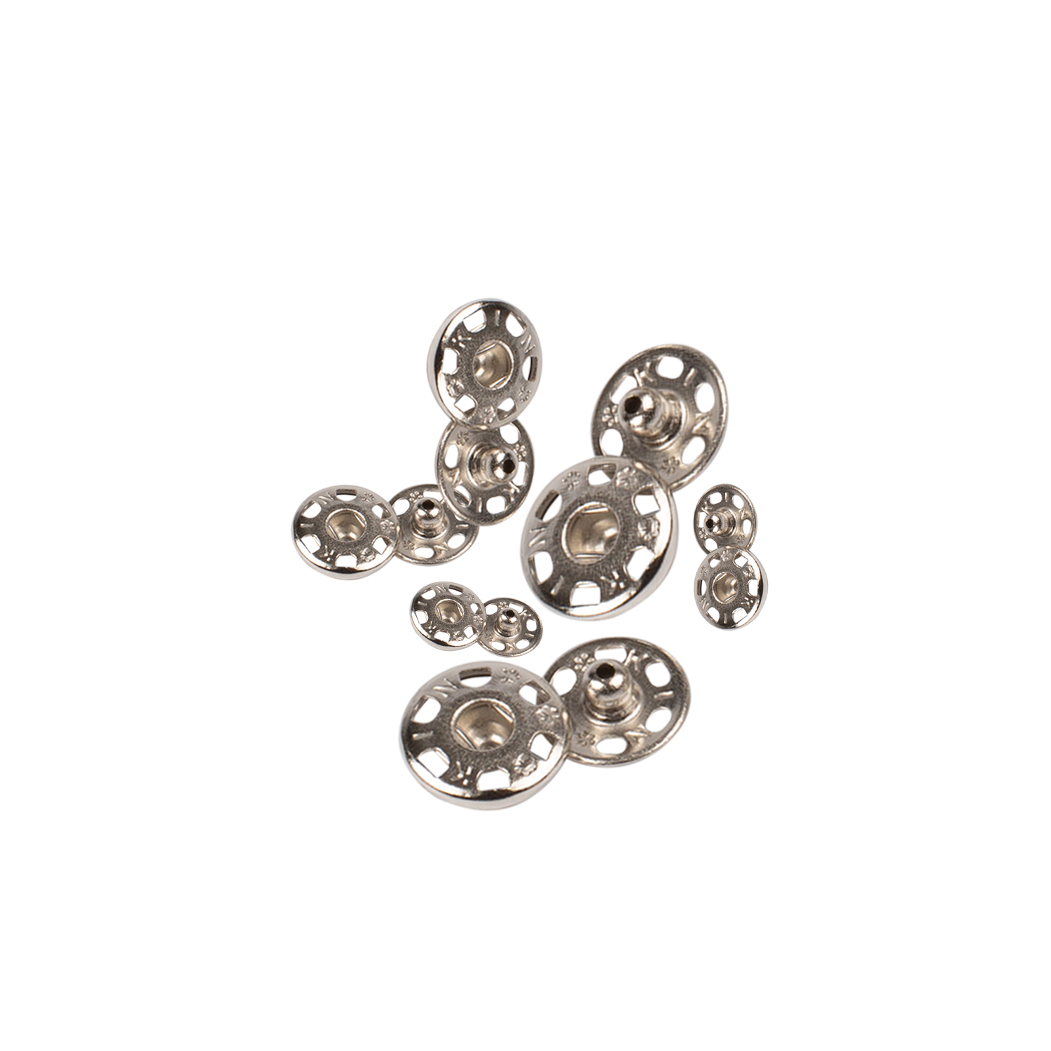 Brass rustproof snap fasteners