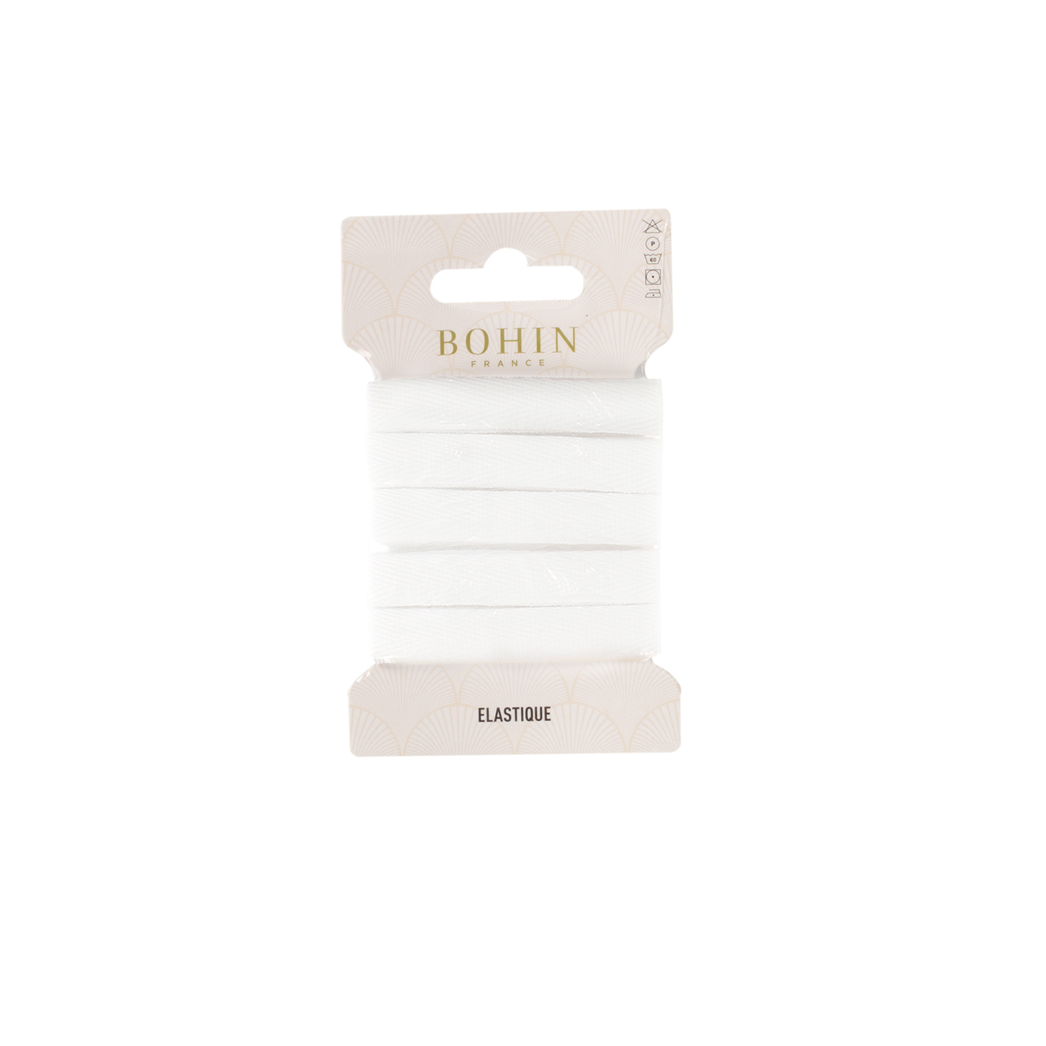 White 10 mm sergé cotton ribbon