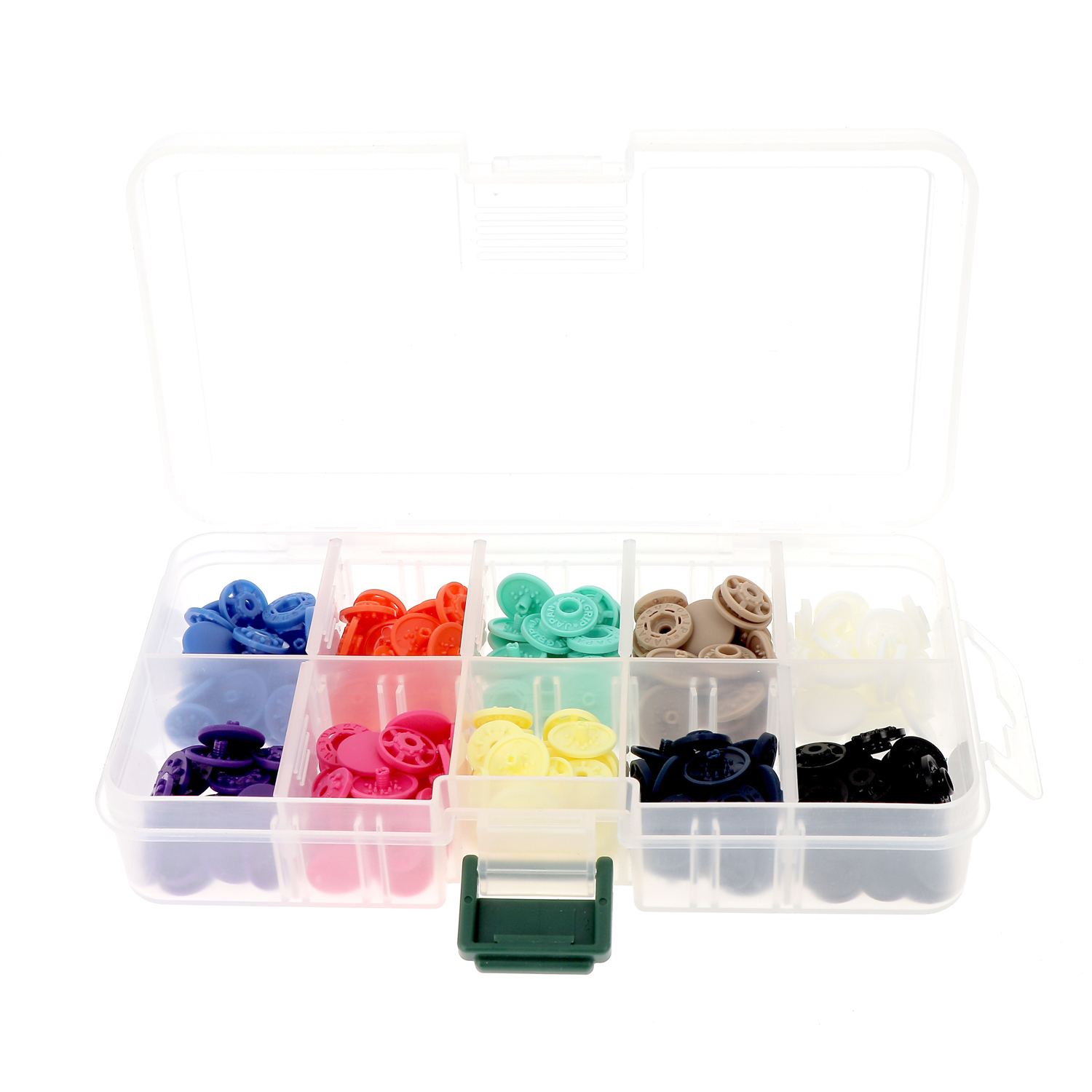 "FINGER SNAP" BUTTON 13mm 1/2"-BOX OF 80 assorted