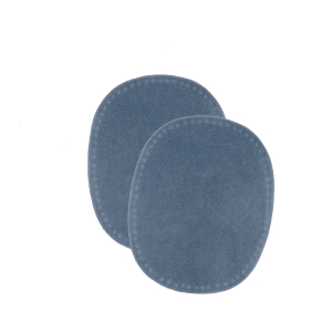 Sew-on colored oval repair patches