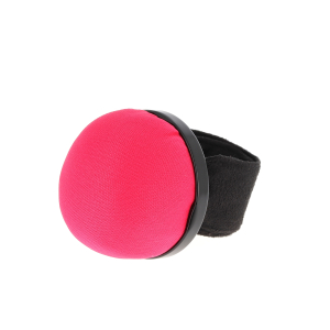  Velvet pincushion with slap bracelet
 