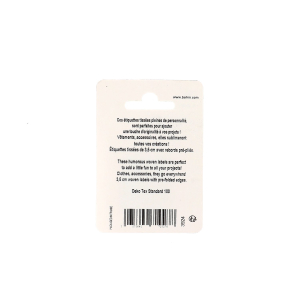 Sew-on woven label - Blister x 4