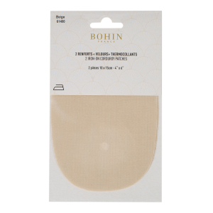 Iron on oval repair patches - "corduroy"