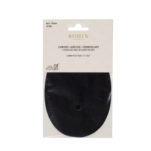 Suede iron on oval repair patches