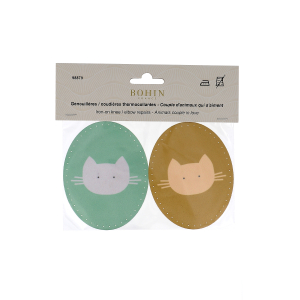 Iron on oval repair patches - "kids"