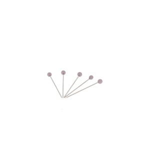 Murano glass head pins