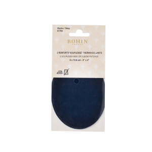 Suede iron on oval repair patches