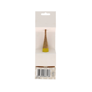 Crochet - Bois de manguier - 15 cm - N°4,5 - Jaune - Blister x1