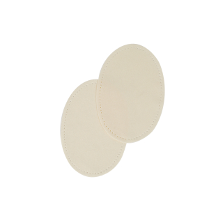 Sew-on suede oval repair patches