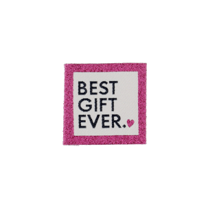 Sew-on woven label - Blister x 4