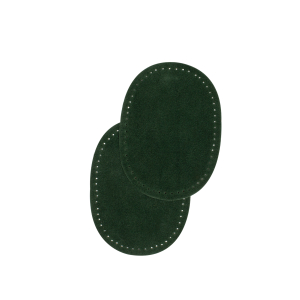 Sew-on suede oval repair patches