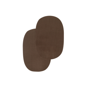 Iron on oval repair patches - "corduroy"
