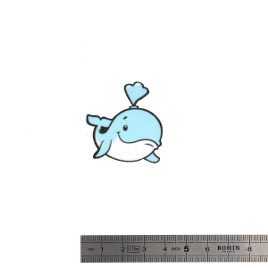 IRON-ON-PATCHES "MINIPATCHI" - WHALE