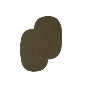 Iron on oval repair patches - "corduroy"
