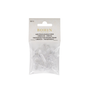 Plastic fastening for wooden rings 