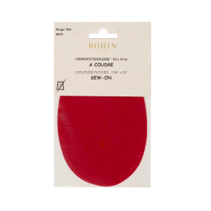 Sew-on suede oval repair patches