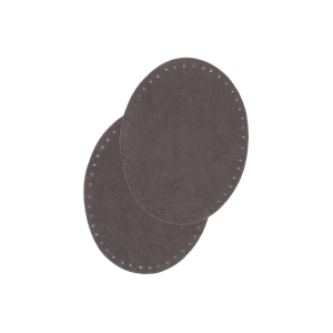 Suede iron on oval repair patches