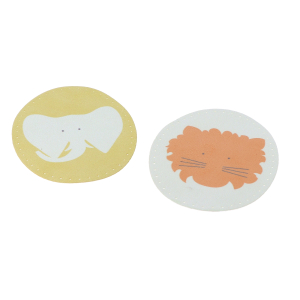 Iron on oval repair patches - "kids"