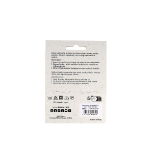 PIECE NYLON AUTOCOL. 2x 10*12cm - ORANGE FLUO