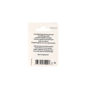 Sew-on woven label - Blister x 4