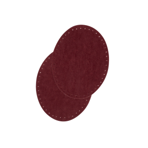 Suede iron on oval repair patches
