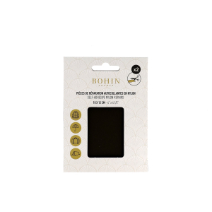 PIECE NYLON AUTOCOL. 2x 10*12cm - KAKI Foncé