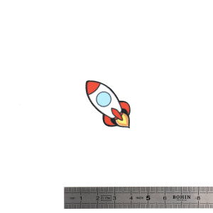 IRON-ON-PATCHES "MINIPATCHI" - ROCKET