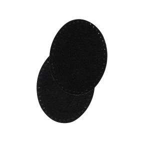 Sew-on oval leather repair patches