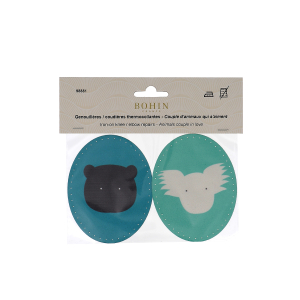 Iron on oval repair patches - "kids"