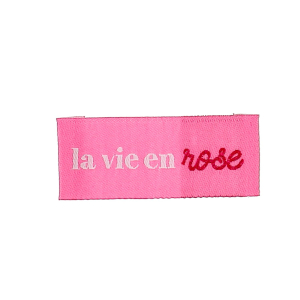 Sewing labels - La vie en rose - Blister x 4