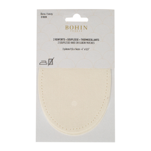 Suede iron on oval repair patches