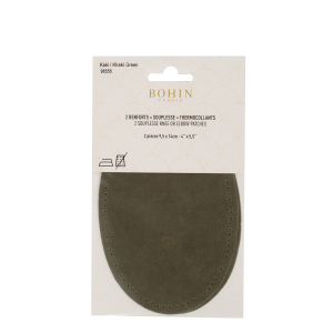 Suede iron on oval repair patches