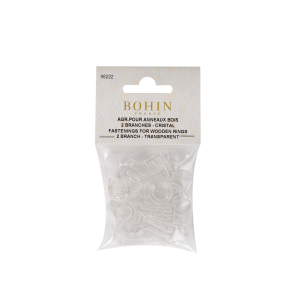 Plastic fastening for wooden rings 