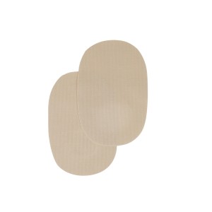 Iron on oval repair patches - "corduroy"