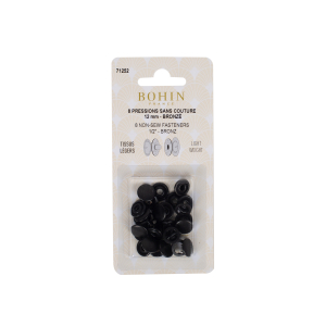 Light fabrics non sew fasteners "metal" refill