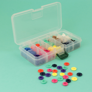 "FINGER SNAP" BUTTON 13mm 1/2"-BOX OF 80 assorted