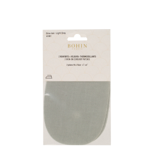 Iron on oval repair patches - "corduroy"