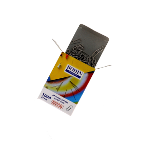 Nickel plated paper clips