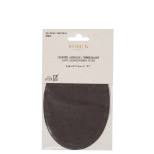 Suede iron on oval repair patches