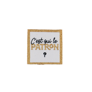 Sew-on woven label - Blister x 4