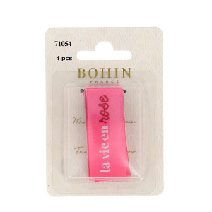 Sewing labels - La vie en rose - Blister x 4