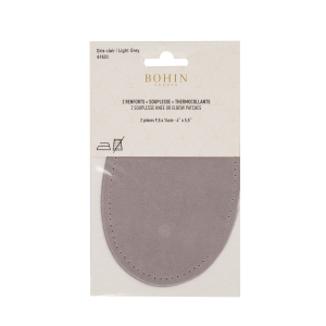 Suede iron on oval repair patches