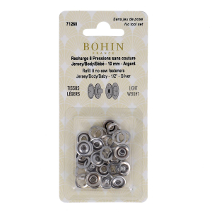 Claw fastening for light fabrics refill