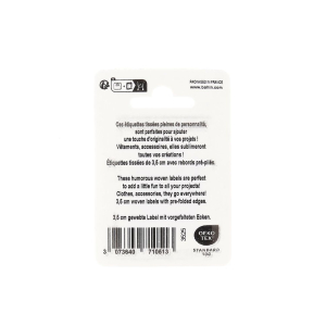 Sew-on label – La dolce vita – Blister of 4 labels