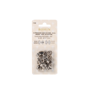 Non-sew fasteners refill for medium fabrics