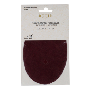 Suede iron on oval repair patches