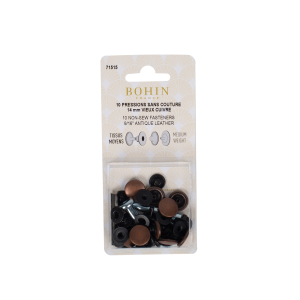 Non-sew fasteners for medium fabrics