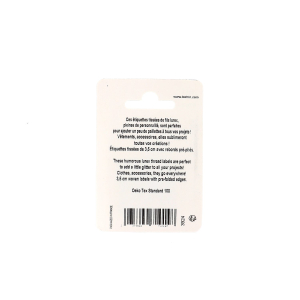 Sew-on woven label - Blister x 4