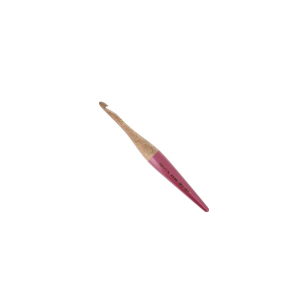 Crochet - Bois de manguier - 15 cm - N°6,5 - Fuchsia - Blister x1